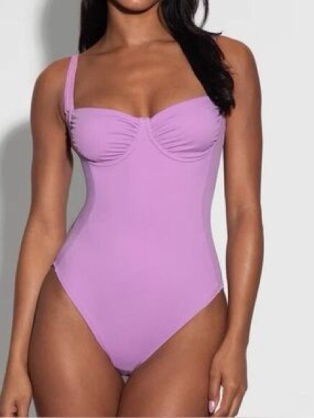 Ta3 Sweetie One-Piece Underwire Swimsuit in Wild Violet
